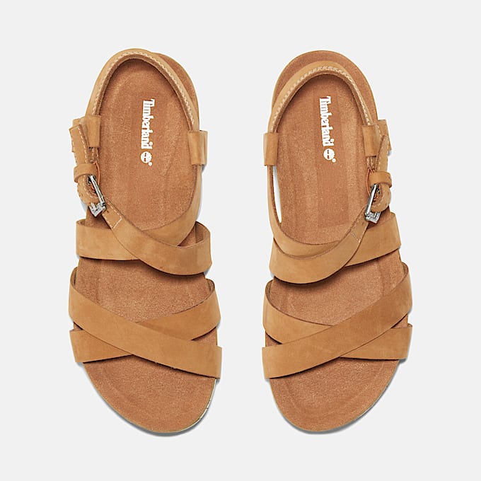 Malibu Waves Sandale mit Fersenriemen fr Damen in Braun TBL Braun ALT1
