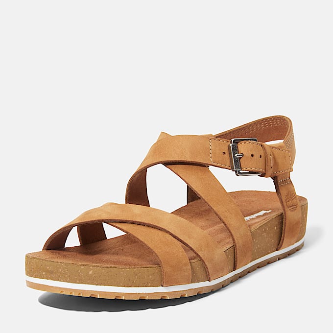 Malibu Waves Sandale mit Fersenriemen fr Damen in Braun TBL Braun ALT8