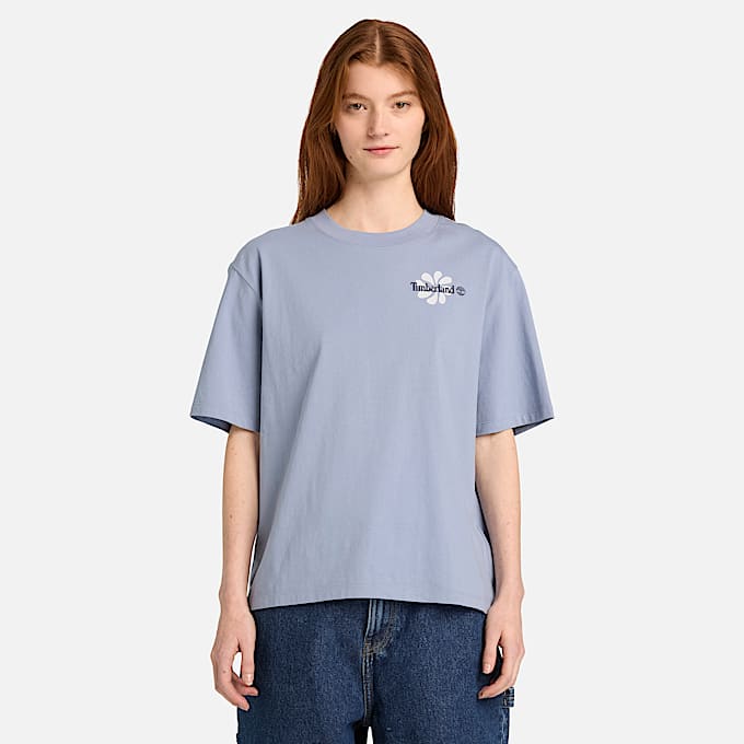 KurzarmTShirt mit Grafik fr Damen in Blau TBL Blau ALT1