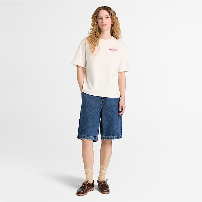 KurzarmTShirt mit Grafik fr Damen in Wei TBL Wei ALT2