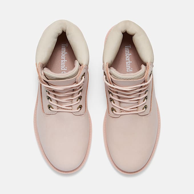 Wasserdichter Timberland Premium 6InchBoot fr Damen in HellpinkBeige TBL Pink ALT2