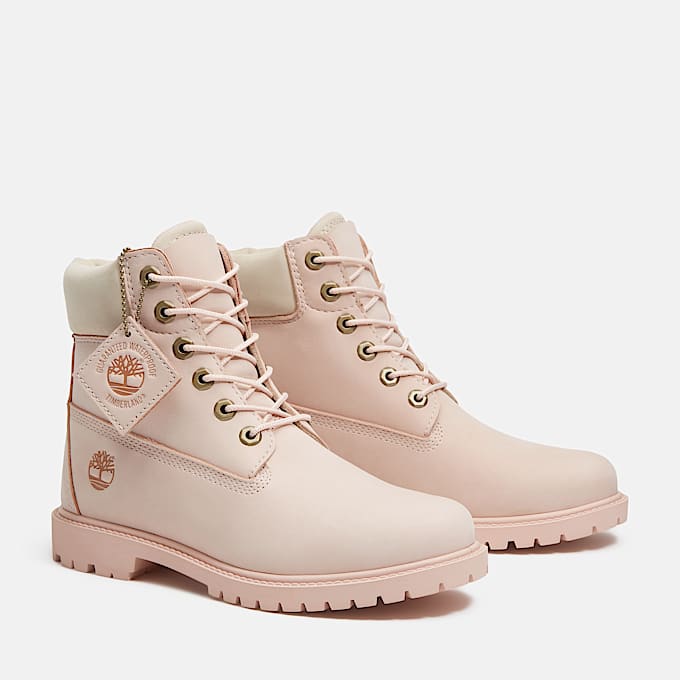Wasserdichter Timberland Premium 6InchBoot fr Damen in HellpinkBeige TBL Pink ALT4