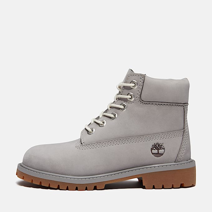 Wasserdichter Timberland Premium 6Inch Boot fr Kinder in Grau TBL Grau ALT6