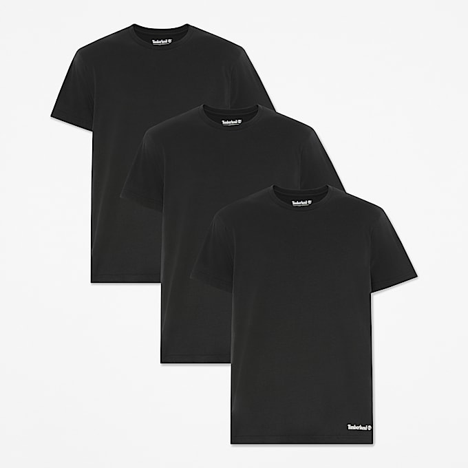 3erPack Basic TShirt fr Herren in Schwarz TBL Schwarz HERO