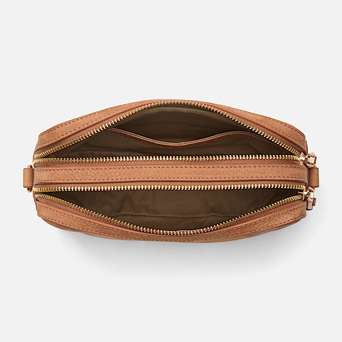 Kameratasche aus weichem Leder fr Damen in Braun TBL Braun ALT1