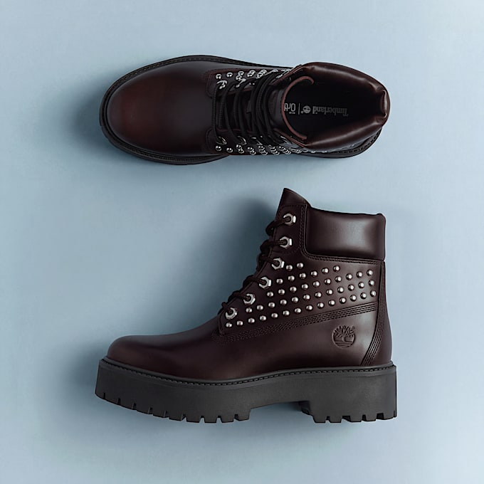 Stone Street 6Inch Boot mit Plateausohle fr Damen in Burgunderrot TBL Burgunderrot MKTG1