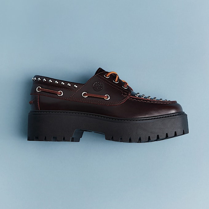 Stone Street Bootsschuh mit Plateausohle fr Damen in Burgunderrot TBL Burgunderrot MKTG1