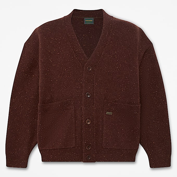 Phillips Brook WollCardigan fr Herren in Dunkelbraun TBL Braun HERO