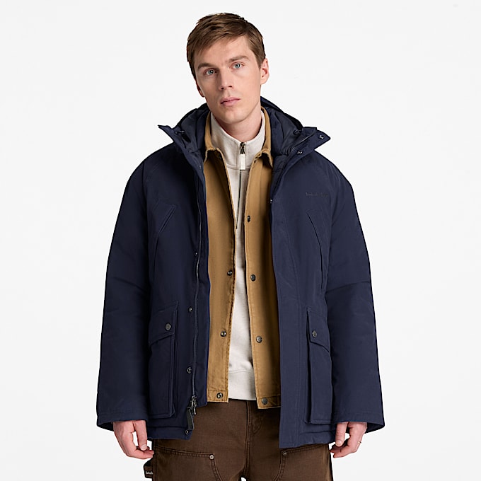 Wasserdichter Parka fr Herren in Dunkelblau TBL Blau ALT1