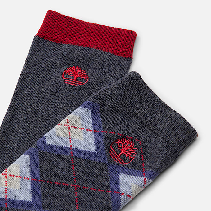 Argyle  Solid 2erPack CrewSocken in Dunkelblau TBL Blau ALT1