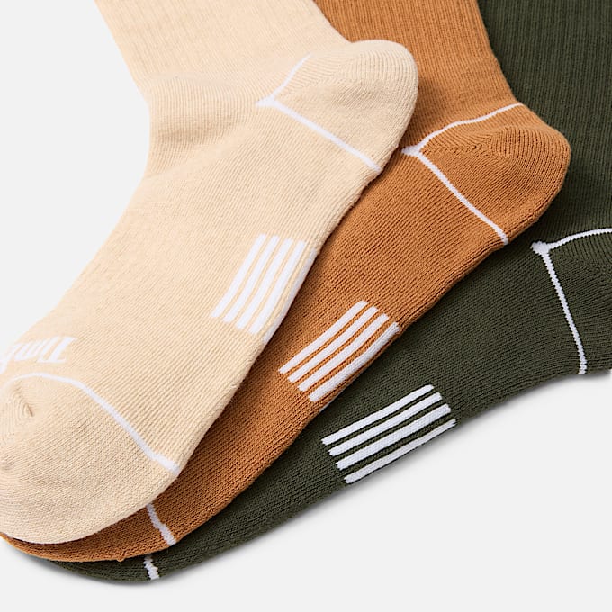 Bowden CrewSocken mit durchgehender Polsterung im 3erPack in Gelb TBL Gelb ALT1