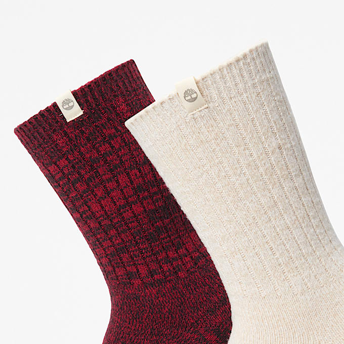 Kuschelige CrewSocken im 2erPack in Beige TBL Beige ALT2