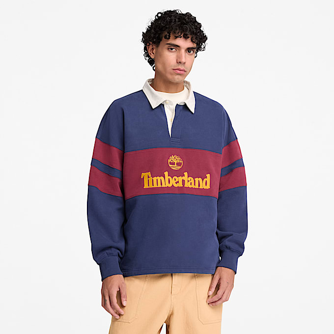 Timberland Tokyo Design Collective RugbyPolohemd in Dunkelblau TBL Blau ALT3