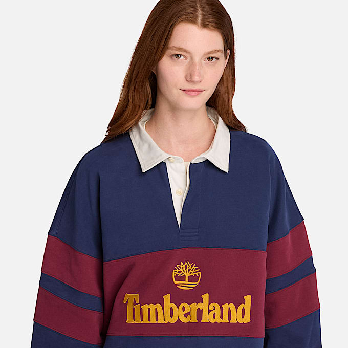 Timberland Tokyo Design Collective RugbyPolohemd in Dunkelblau TBL Blau ALT4