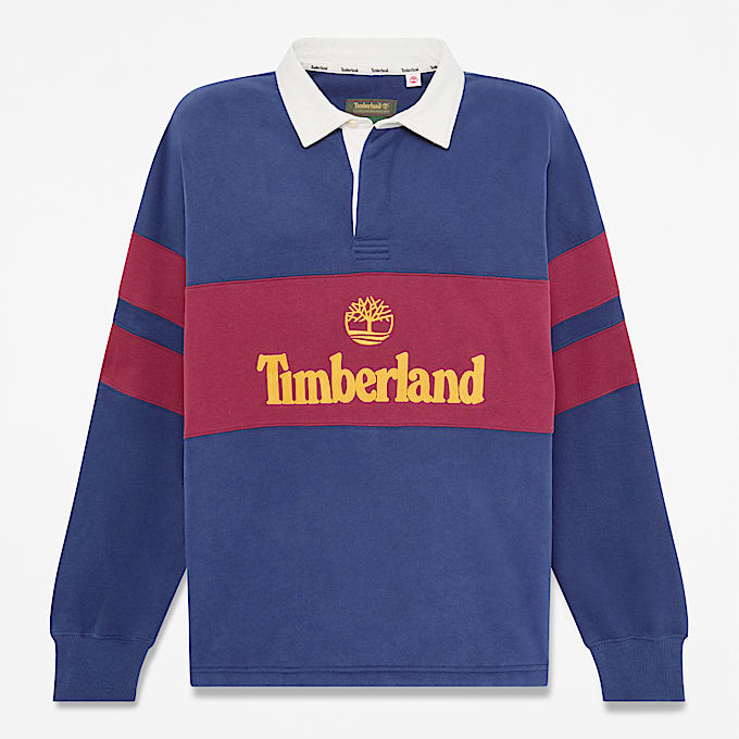 Timberland Tokyo Design Collective RugbyPolohemd in Dunkelblau TBL Blau HERO