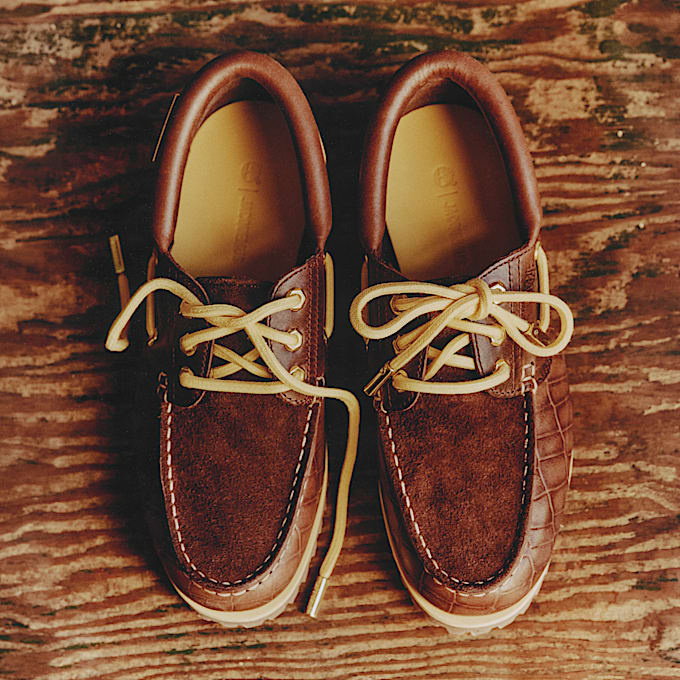 Timberland x Jacquemus Authentic Bootsschuh in Dunkelbraun TBL Braun MKTG1