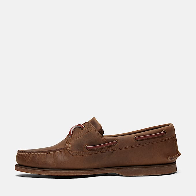 Classic Boat Shoe for Men in Dark Brown