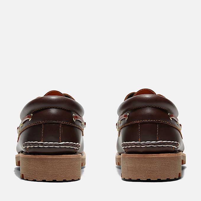 Handgenähter Timberland® Authentic 3-Eye Lug Bootsschuh für Herren in Braun