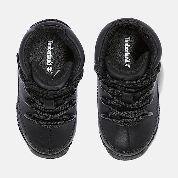 Euro Sprint Mid Lace-Up Boot for Toddler in Black