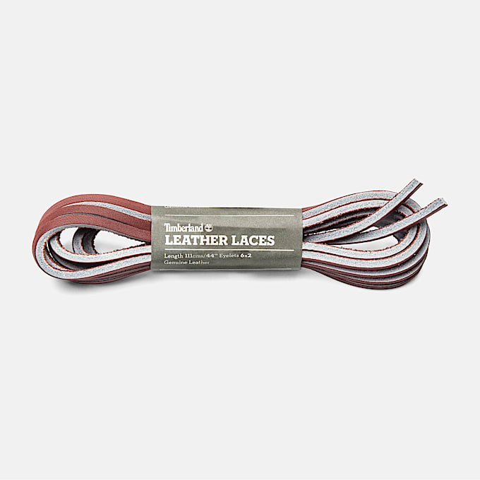 44" Flat Rawhide Replacement Laces in Red - 1