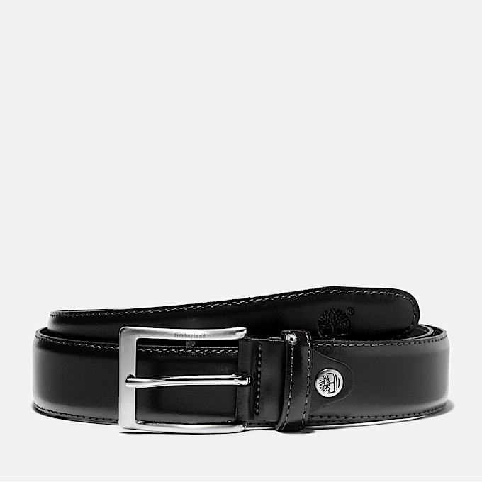 Klassischer verstellbarer 35 mm Ledergürtel für Herren in Schwarz - 1