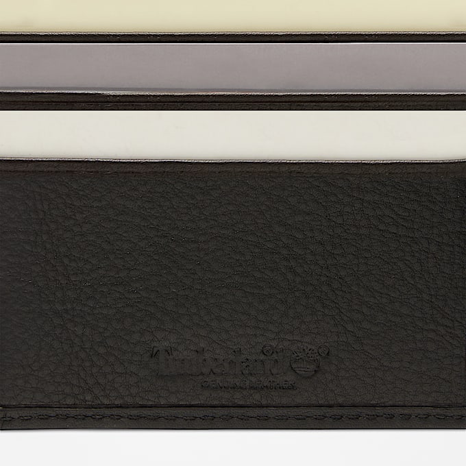 Portafoglio Bifold in Pelle con Portamonete Kennebunk da Uomo in colore nero