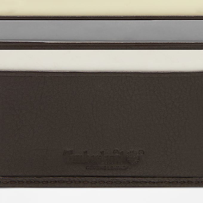 Portafoglio Bifold in Pelle con Portamonete Kennebunk da Uomo in marrone scuro