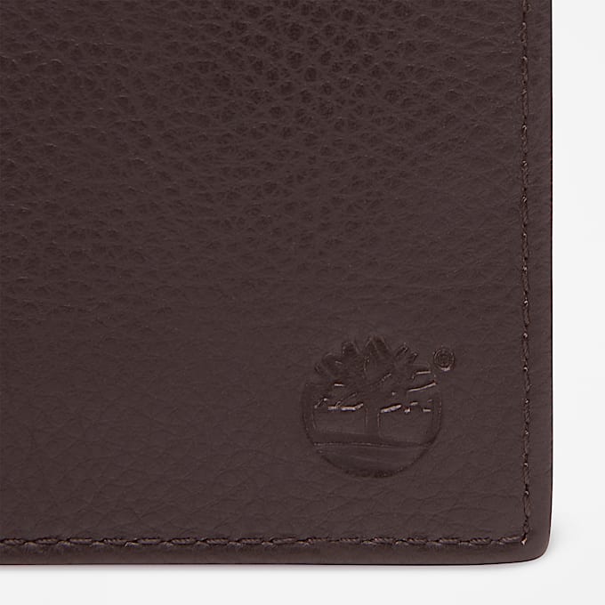 Faltbare Kennebunk Brieftasche mit Münzfach für Herren in Dunkelbraun