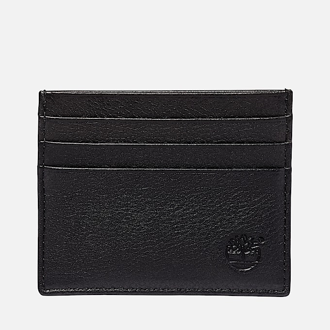 Kennebunkport Leather Card Holder for Men in Black - 1