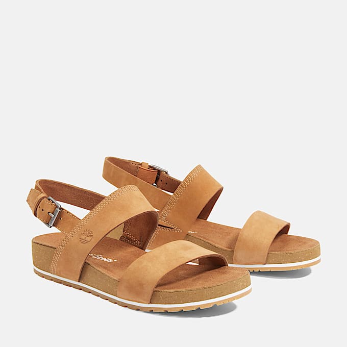 Malibu Waves Sandale mit Fersenriemen für Damen in Braun