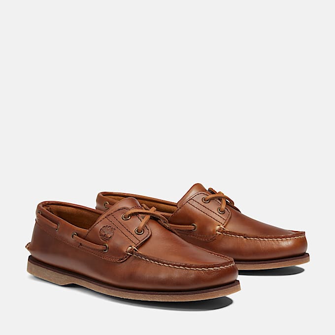 Klassischer Bootsschuh für Herren in Braun