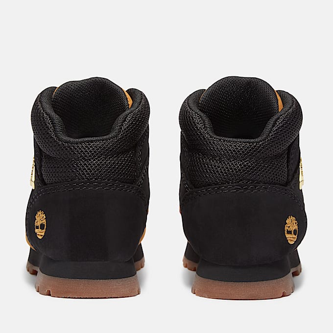 Euro Sprint Mid Lace-Up Boot for Toddler in Black & Yellow