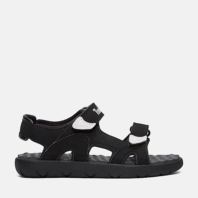 Perkins Row Backstrap Sandal for Youth in Black - 1