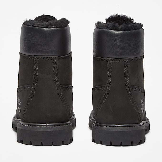 Wasserdichter Timberland® Premium 6-Inch Boot mit warmem Futter für Damen in Schwarz