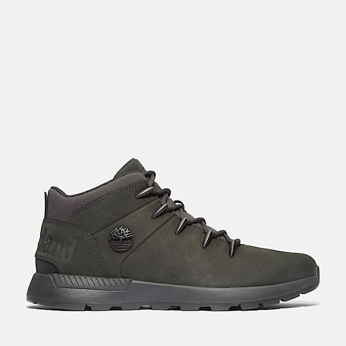 Sprint Trekker Mid Lace-Up Trainer for Men in Black - 1