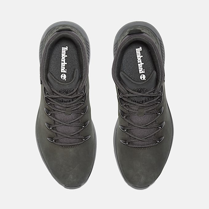Basket mi-haute à lacets Sprint Trekker pour homme en noir