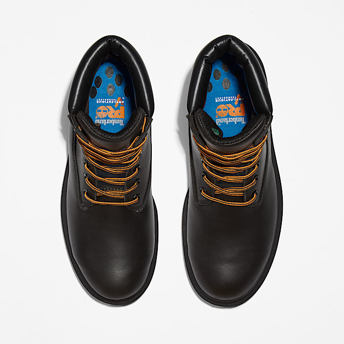 Timberland PRO® Iconic 6" Waterproof Alloy Toe Work Boot for Men in Black