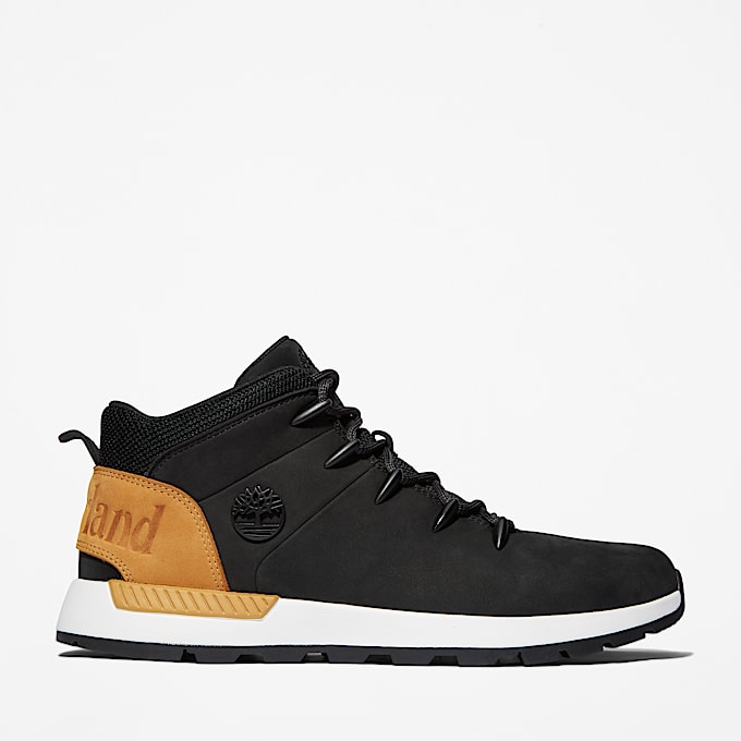 Sprint Trekker Mid Lace-Up Trainer for Men in Black/Orange - 1