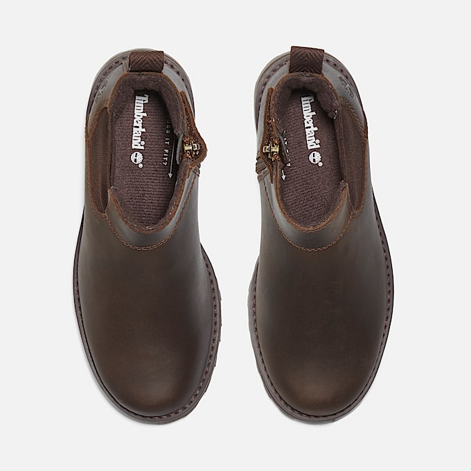 Courma Kid Chelsea Boot für Jugendliche in Dunkelbraun