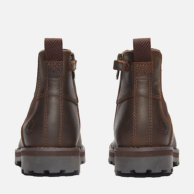 Courma Kid Chelsea Boot für Jugendliche in Dunkelbraun