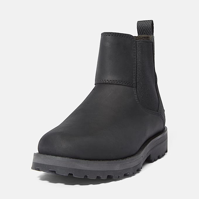 Courma Kid Chelsea Boot für Jugendliche in Schwarz