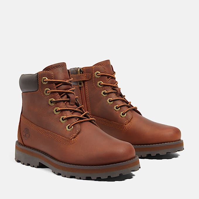 Courma Kid Chelsea Boot for Youth in Brown
