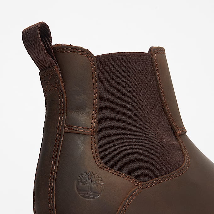 Corma Kid Chelsea Boot for Junior in Dark Brown