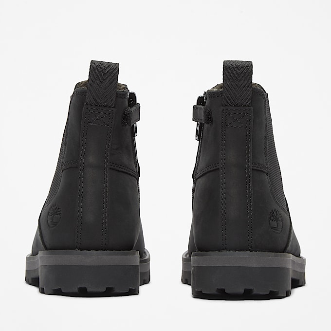 Corma Kid Chelsea Boot for Junior in Black