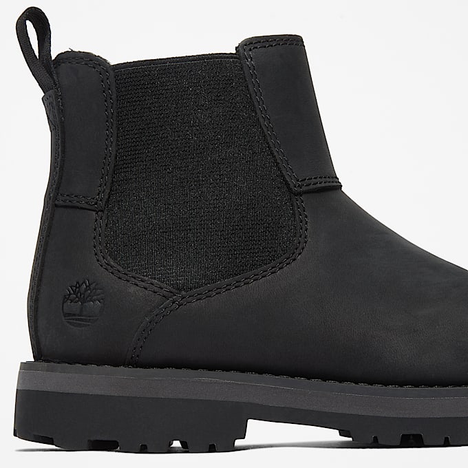 Corma Kid Chelsea Boot for Junior in Black