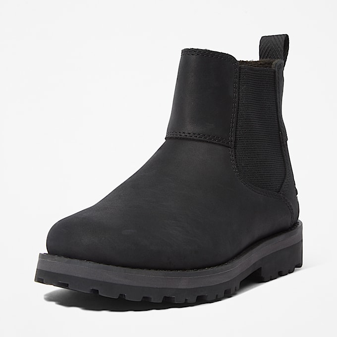 Corma Kid Chelsea Boot for Junior in Black