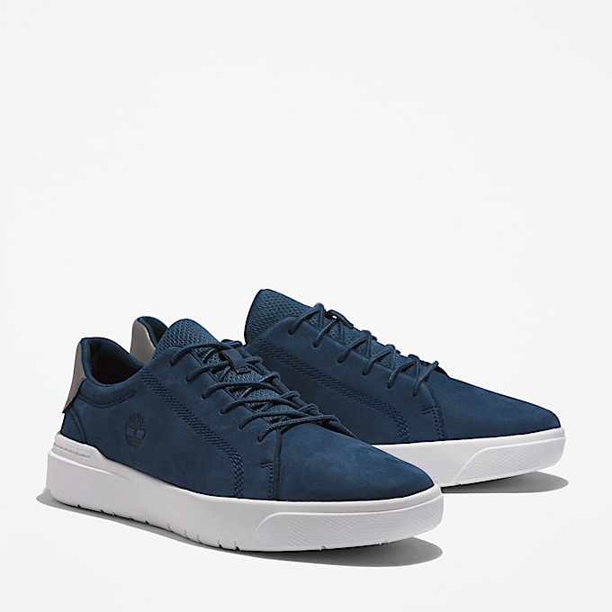 Basket basse à lacets Seneca Bay pour homme en bleu foncé
