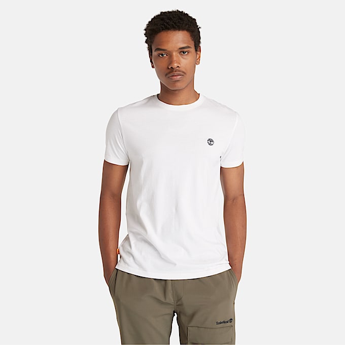 Dunstan River T-shirt voor heren in wit - 1