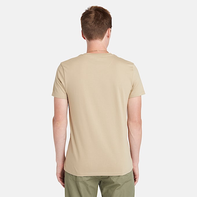 T-shirt Dunstan River da Uomo in beige