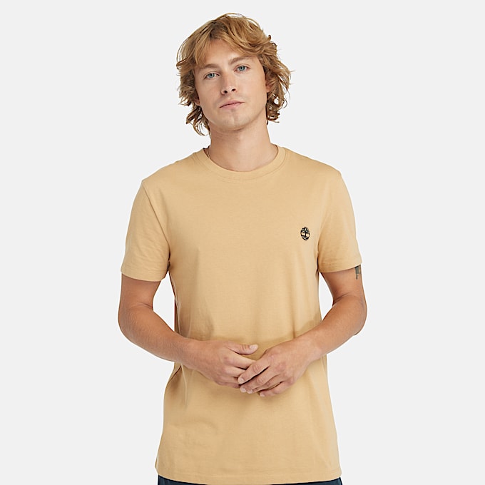 Dunstan River T-shirt voor heren in lichtgeel - 1
